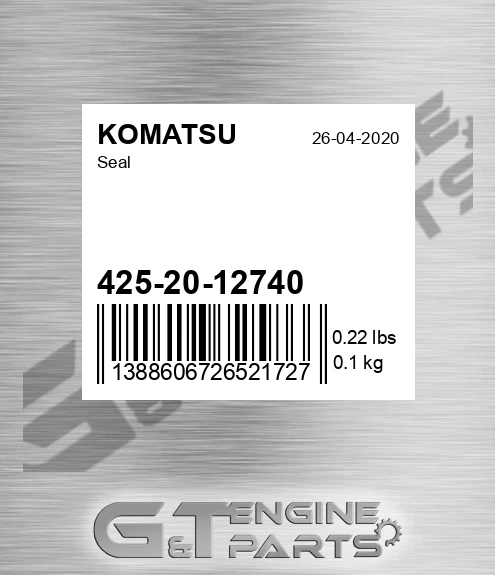 425-20-12740 Seal for KOMATSU