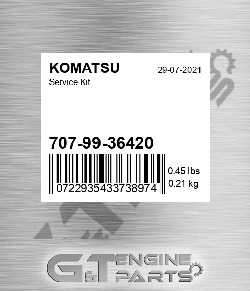 707-99-36420 Service Kit for KOMATSU