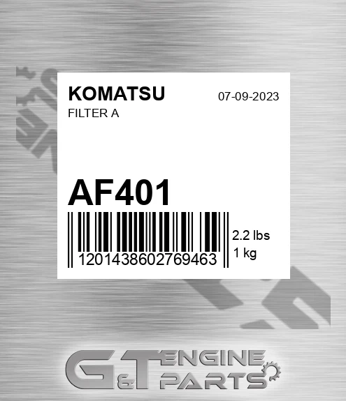 AF401 KOMATSU Filter A