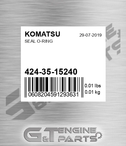 424-35-15240 Seal O-ring for KOMATSU
