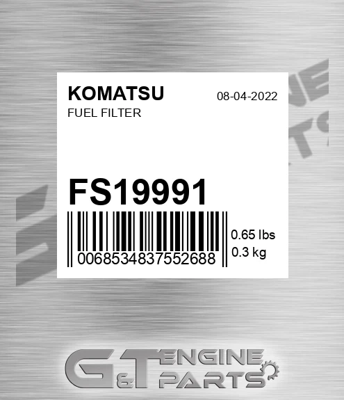 FS19991 KOMATSU Fuel Filter