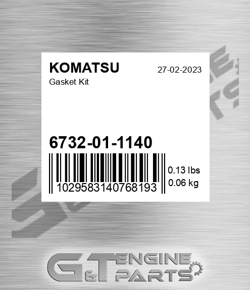 6732-01-1140 Gasket Kit for KOMATSU