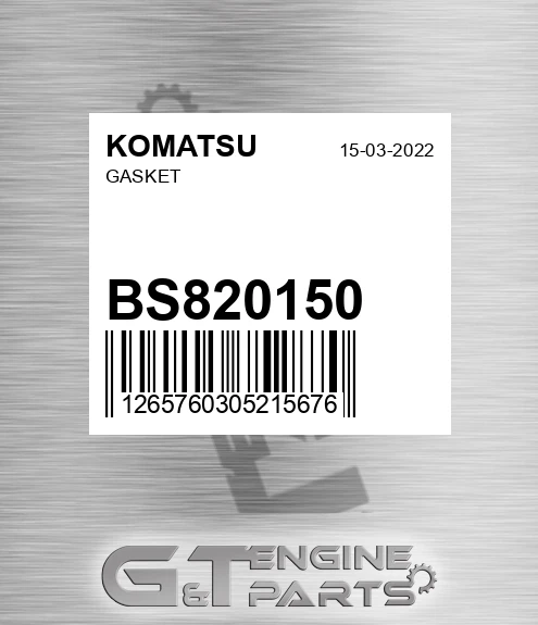 BS820150 KOMATSU Gasket