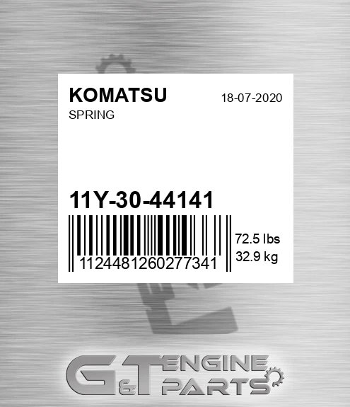 11Y-30-44141 Spring for KOMATSU