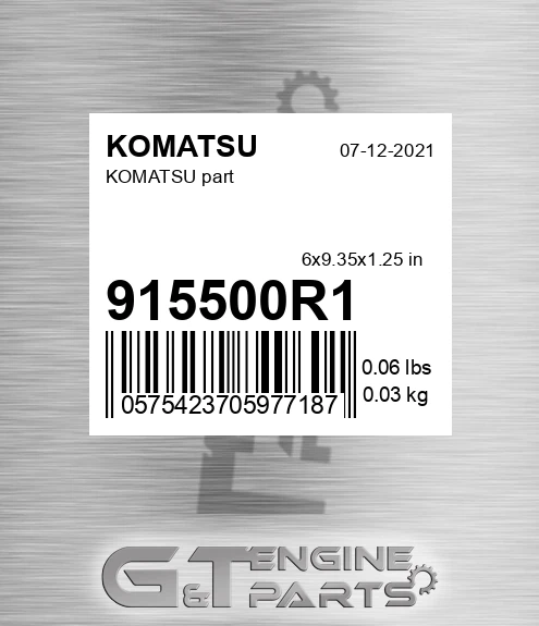 915500R1 Part for KOMATSU
