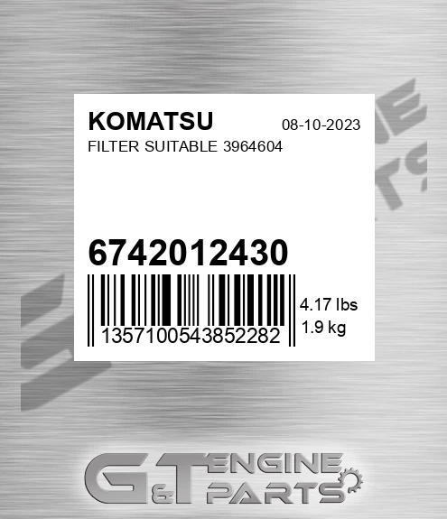 6742-01-2430 Filter Suitable 3964604