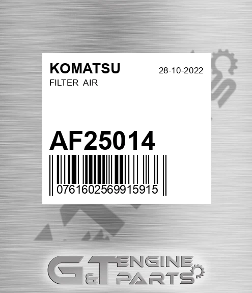 AF25014 KOMATSU Filter Air