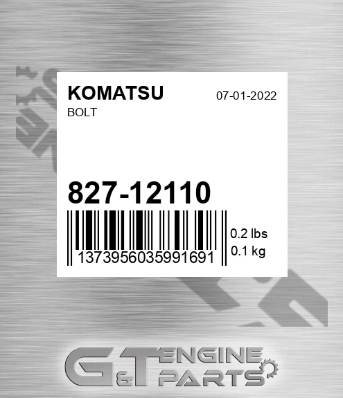 827-12110 Bolt