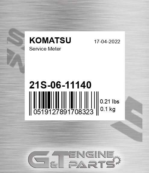21S-06-11140 Service Meter for KOMATSU