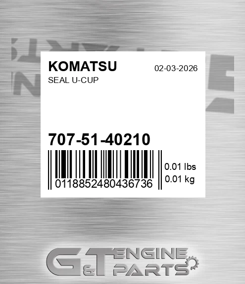 707-51-40210 Packing for KOMATSU