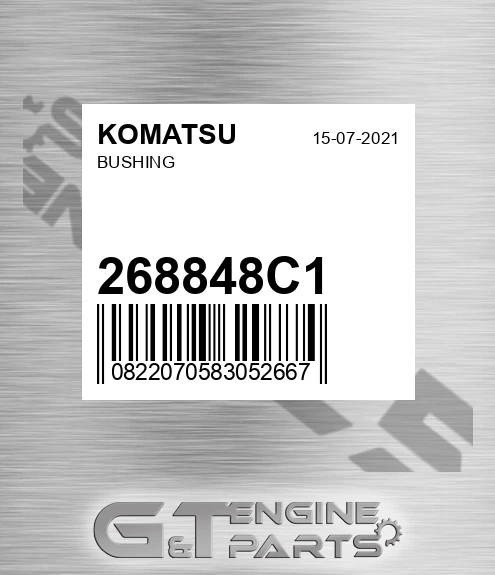 268848C1 Bushing for KOMATSU