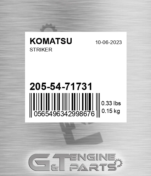 205-54-71731 Striker for KOMATSU