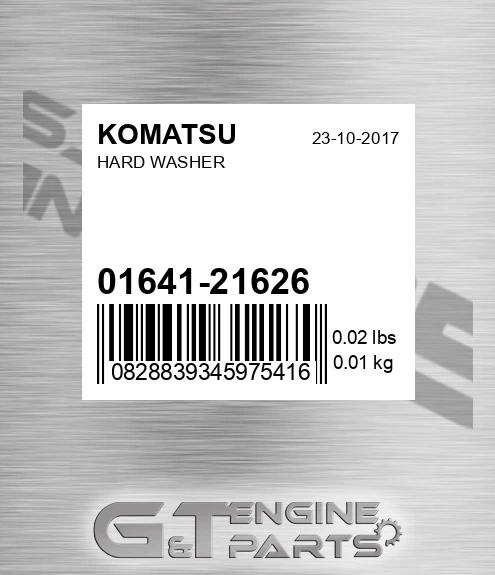 01641-21626 Hard Washer for KOMATSU