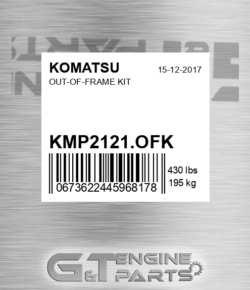 KMP2121.OFK Out-of-frame Kit for KOMATSU