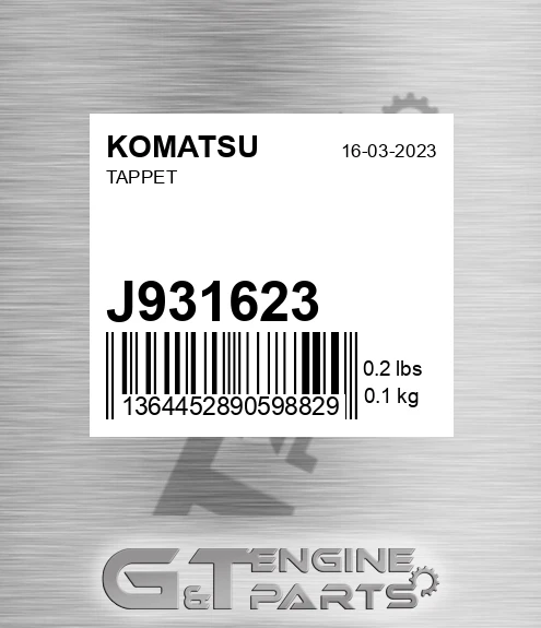 J931623 Tappet
