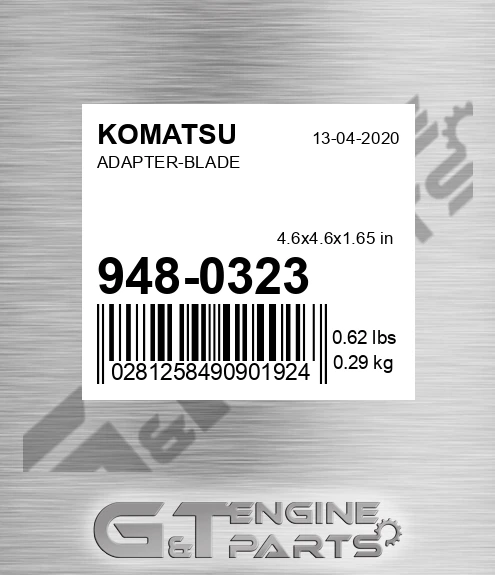 948-0323 Adapter-blade for KOMATSU