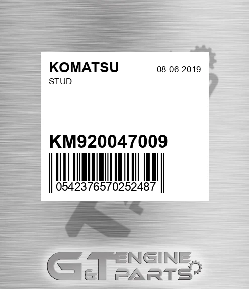 KM920047009 Stud for KOMATSU