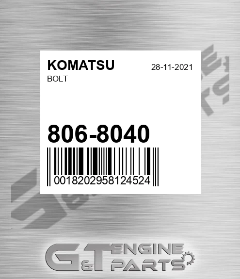 806-8040 Bolt