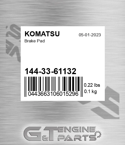 144-33-61132 Brake Pad for KOMATSU