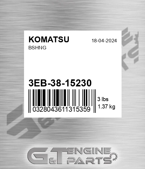 3EB-38-15230 Bshng