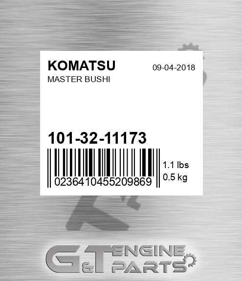 101-32-11173 Master Bushi for KOMATSU