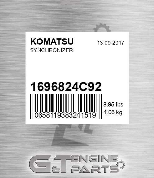 1696824C92 KOMATSU Synchronizer