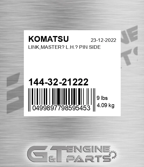 144-32-21222 Link,master? L.h.? Pin Side for KOMATSU