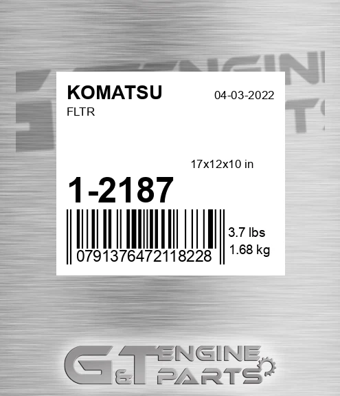 1-2187 KOMATSU Fltr