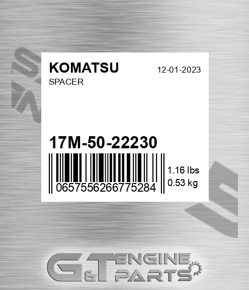 17M-50-22230 Spacer for KOMATSU
