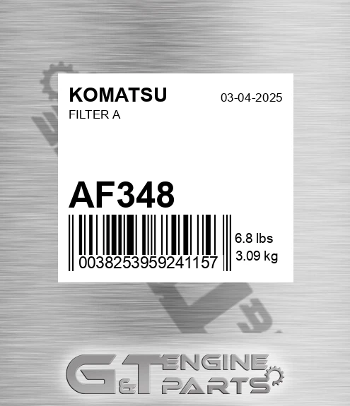 AF348 Filter A