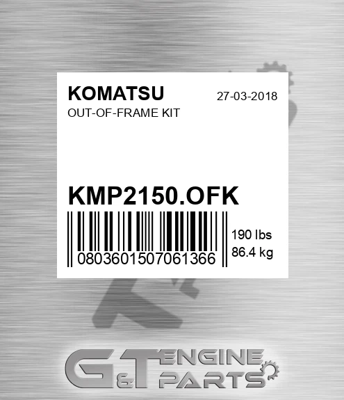 KMP2150.OFK Out-of-frame Kit for KOMATSU