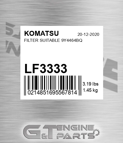LF3333 KOMATSU Filter Suitable 9y4464bq