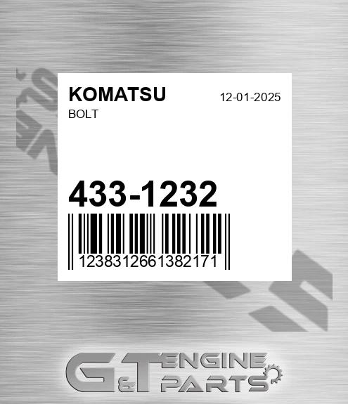 433-1232 Bolt