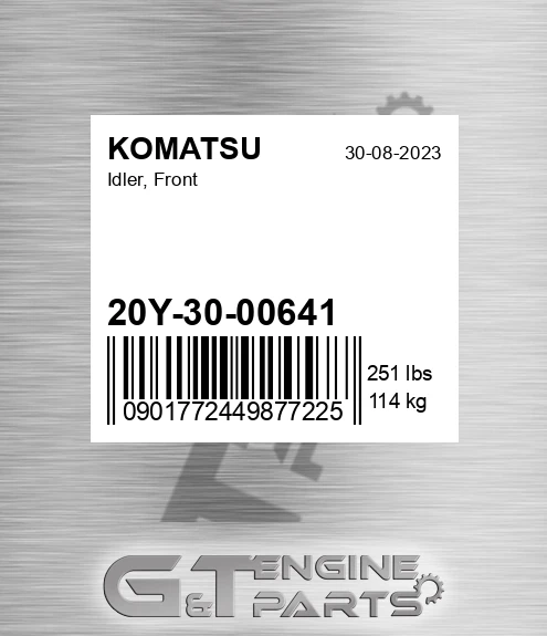 20Y-30-00641 Idler, Front for KOMATSU