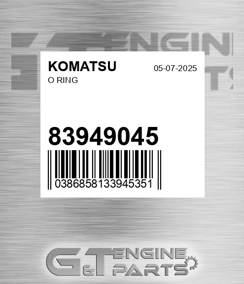 83949045 O Ring