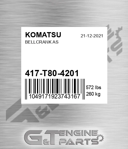 417-T80-4201 Bellcrank As for KOMATSU