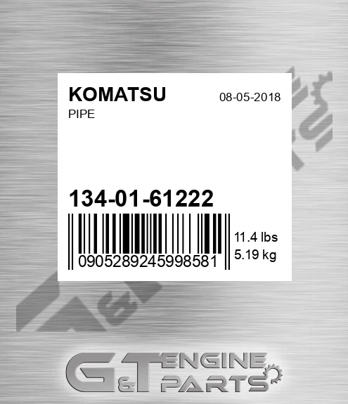 134-01-61222 Pipe for KOMATSU