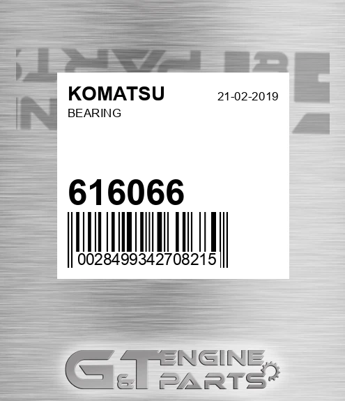 616066 KOMATSU Bearing