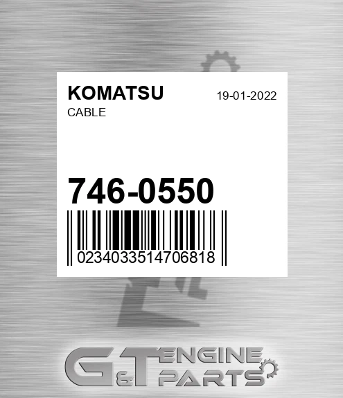 746-0550 Cable for KOMATSU
