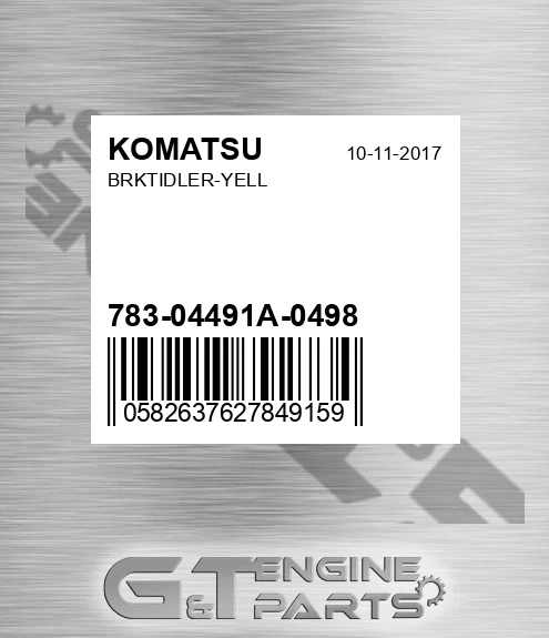 783-04491A-0498 Brktidler-yell for KOMATSU