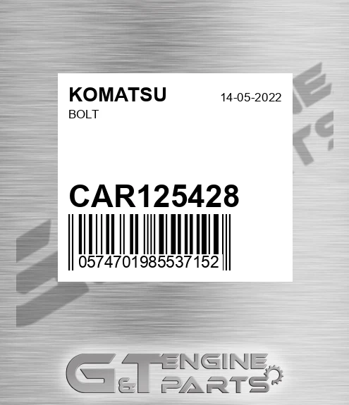 CAR125428 Bolt