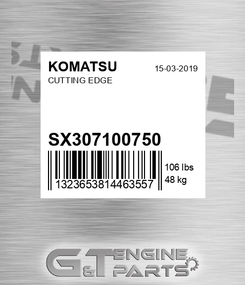 SX307100750 Cutting Edge for KOMATSU