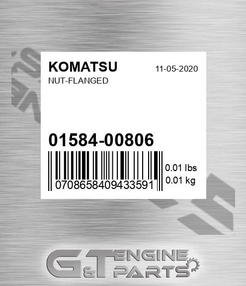 01584-00806 Nut-flanged