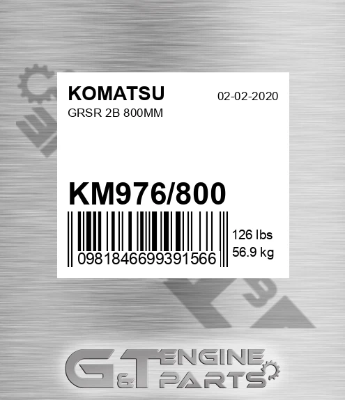 KM976/800 Grsr 2b 800mm