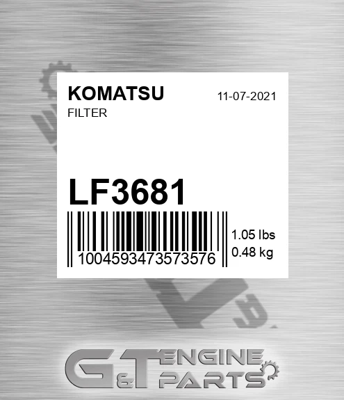 LF3681 KOMATSU Filter