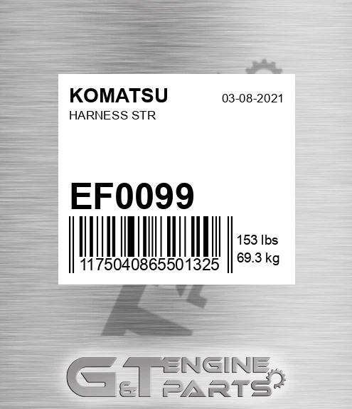 EF0099 KOMATSU Harness Str