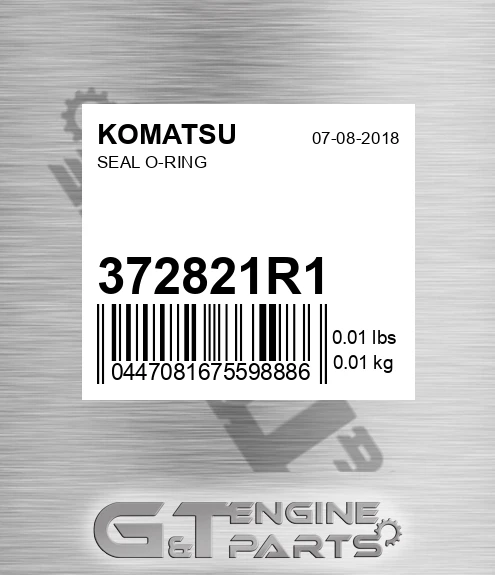 372821R1 Seal O-ring for KOMATSU