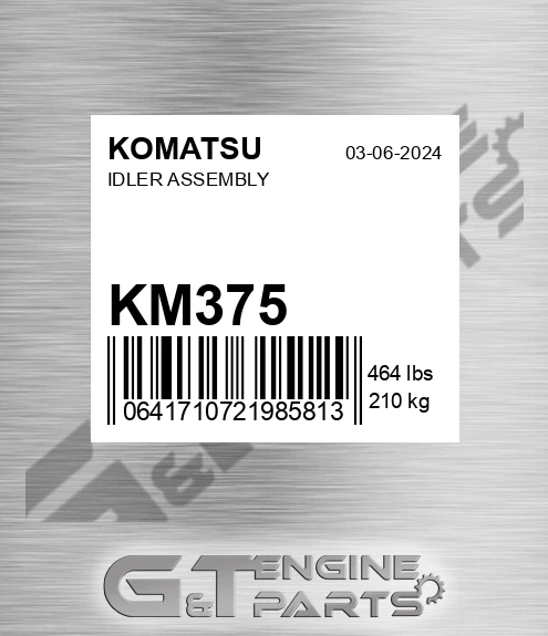 KM375 Idler Assembly for KOMATSU