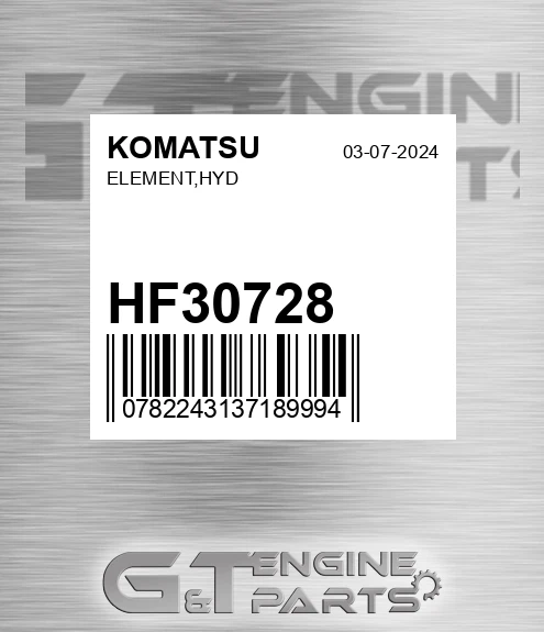 HF30728 KOMATSU Element,hyd