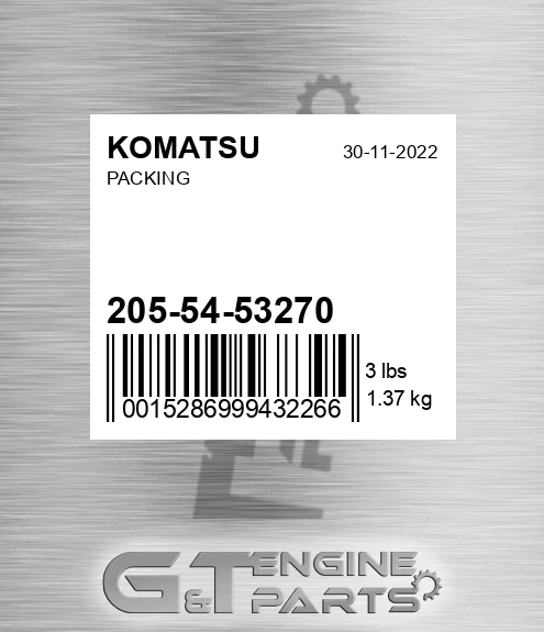 205-54-53270 Packing
